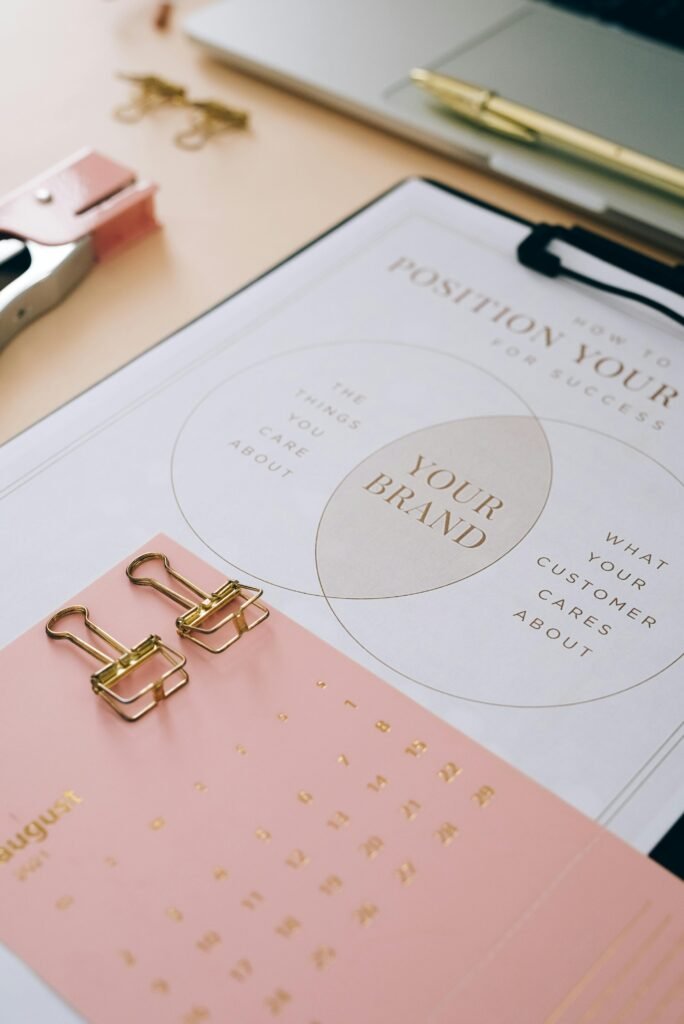 pexels-photo-8970679-8970679 Organize your brand strategy with this detailed clipboard layout showcasing planning and positioning.